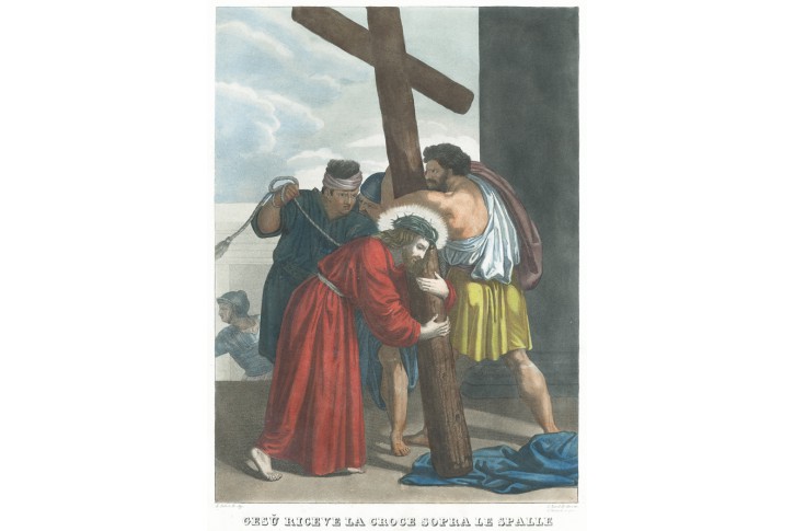 Pán Ježíš přijímá kříž, akvatinta, 1819