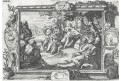 Rentz, Ježíš mezi apoštoly II., mědiryt, 1733
