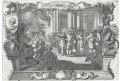 Rentz, Ježíš mezi zástupy., mědiryt, 1733