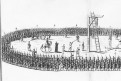 Exekuce tresty poprava mědiryt, 1726