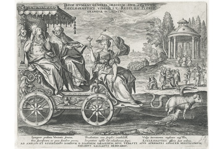 První stav alegorie, Vos- Collaert, mědiryt, 1580