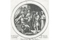 Hollar V.: David před Saulem, mědiryt, (1650)