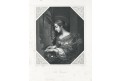 Svatá Cecilie, Payne, oceloryt, (1860)