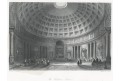 Roma Pantheon, Fischer oceloryt, (1840)