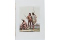 Indiáni rybáři, barevná akvatinta, 1816