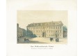 Praha Valdštejnský palác, litogr., Sandmann,1850