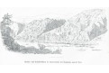 Žampach údolí Sázavy, Wenzig, litografie, 1857