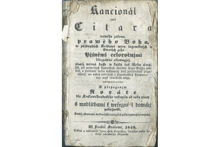 Kancionál Citara nového, Hradec Králové, 1848