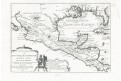 Florida Mexiko, de Fer, mědiryt, 1705