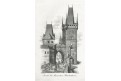 Praha Malostranská věž, Selisko mědiryt, 1827