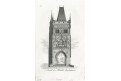 Praha Staroměstská věž, Selisko mědiryt, 1827