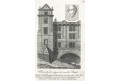 Praha Karlův most Bradáč, Selisko mědiryt, 1827