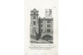 Praha Karlův most Bradáč, Selisko mědiryt, 1827