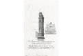 Praha Karlův most  Roland, mědiryt, 1827