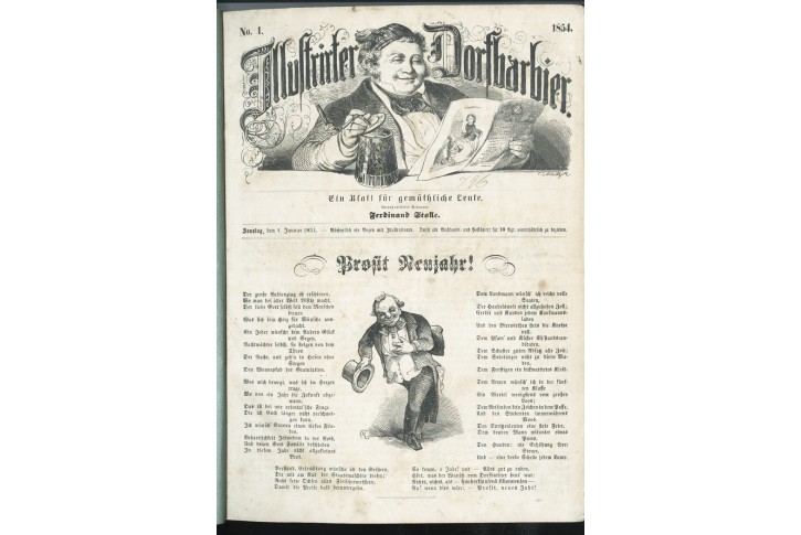 Illustrirter Dorfbarbier. Lpz., 1854