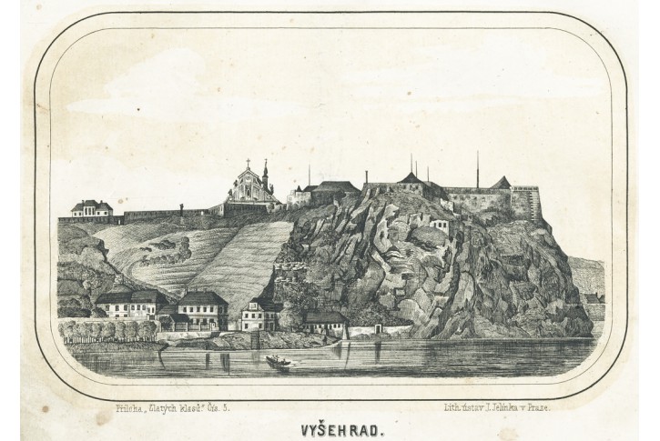 Vyšehrad, Zlaté klasy, litografie, 1856