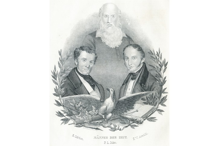 Cobden , Jahn, Arnold,  Medau litografie, 1848