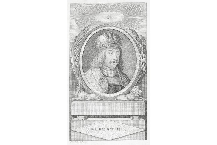 Albrecht II. Habsburský, Blaschke, mědiryt, 1807