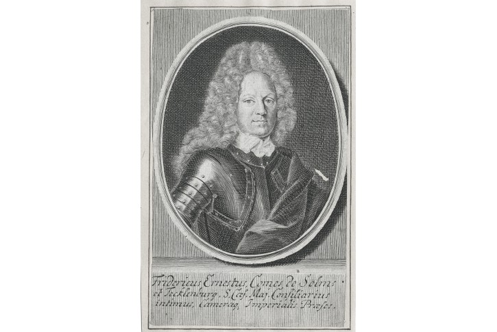 Solm von Frieidrich Ernest, mědiryt, 1721