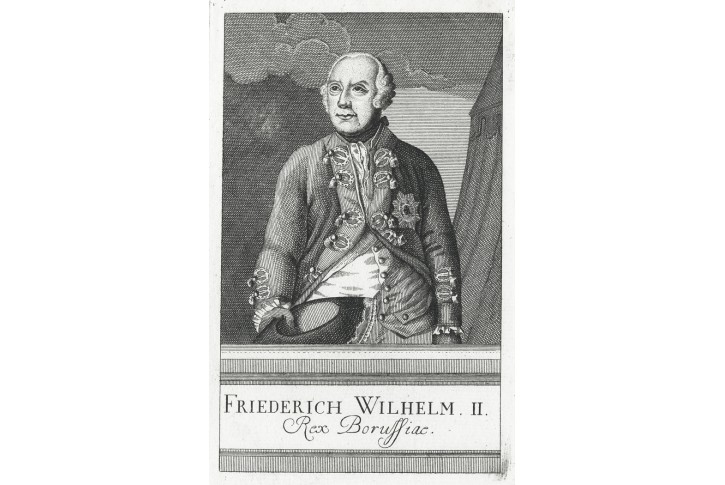 Fridrich Vilém I., mědiryt, (1770)