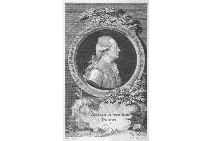 Kolovrat František Ant., Mansfeld, mědiryt, (1780)