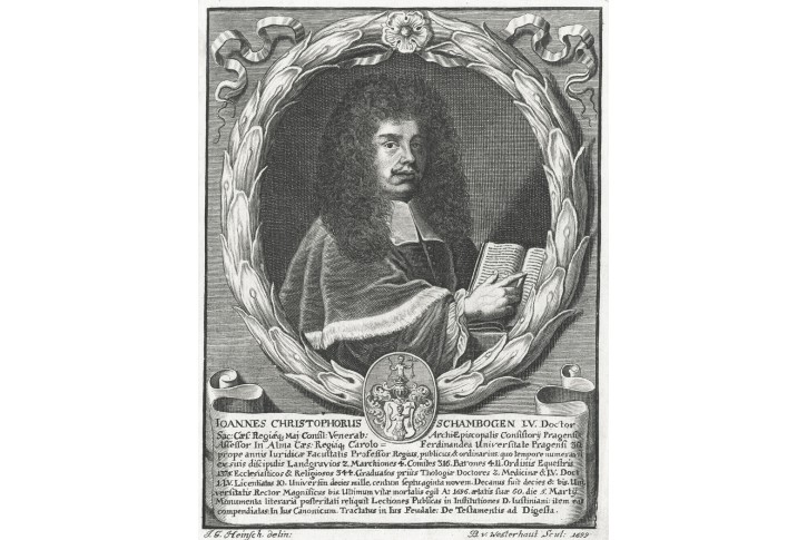 Schambogen J. Ch.:, Westerhaut,  mědiryt, (1700)
