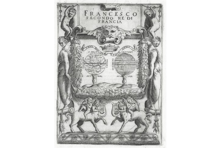 František II. Francouzský, Ruscelli, mědiryt, 1584