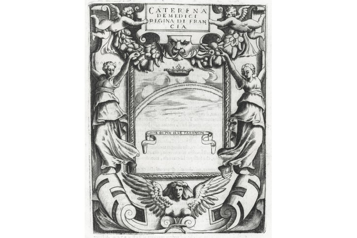 Kateřina Medicejská, Ruscelli, mědiryt, 1584