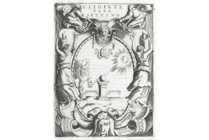 Klement VII. papež, Ruscelli, mědiryt, 1584