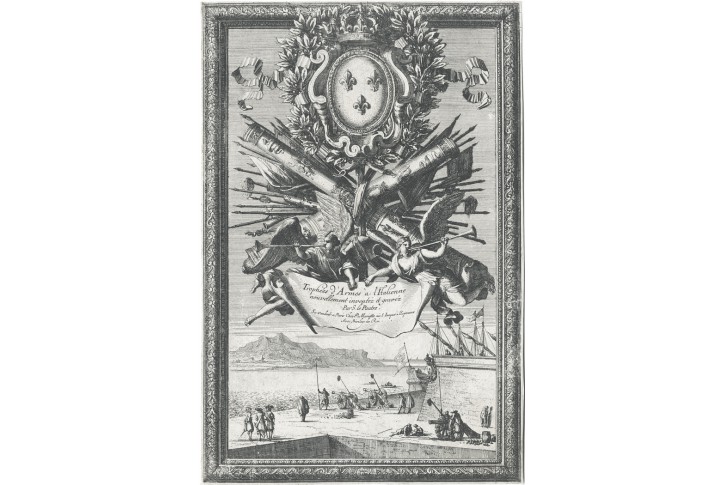 Trophées d'armes ltalienne, Pautre, mědiryt, 1751