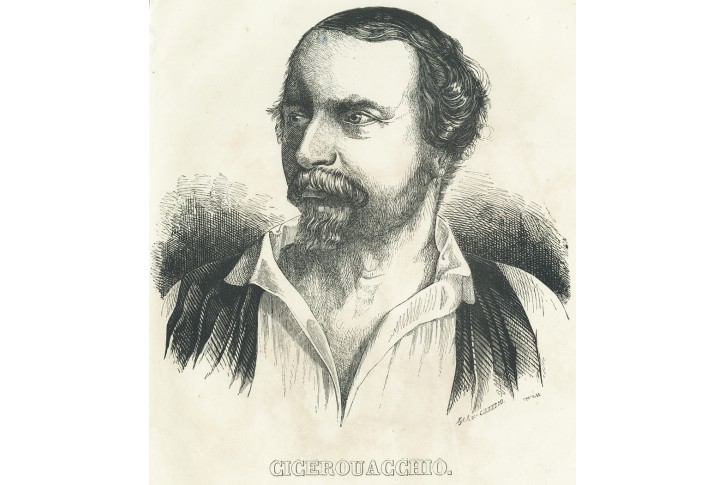 Cicerouacchio, Medau,  Litografie, 1848