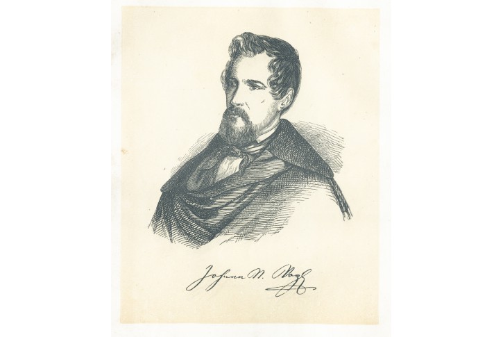 Vogl Johann Michael, Medau,  litografie, 1848