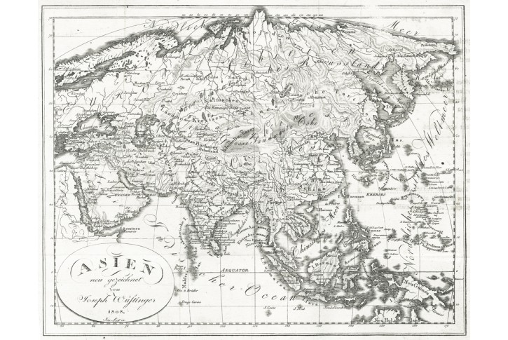 Asien, Wüstinger, mědiryt, 1808