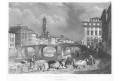 Firenze Santa Trinita , Meyer, oceloryt, 1850