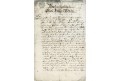 Podbrdy kontrakt na prodej chalupy 1791