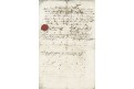 Podbrdy kontrakt na prodej chalupy 1791