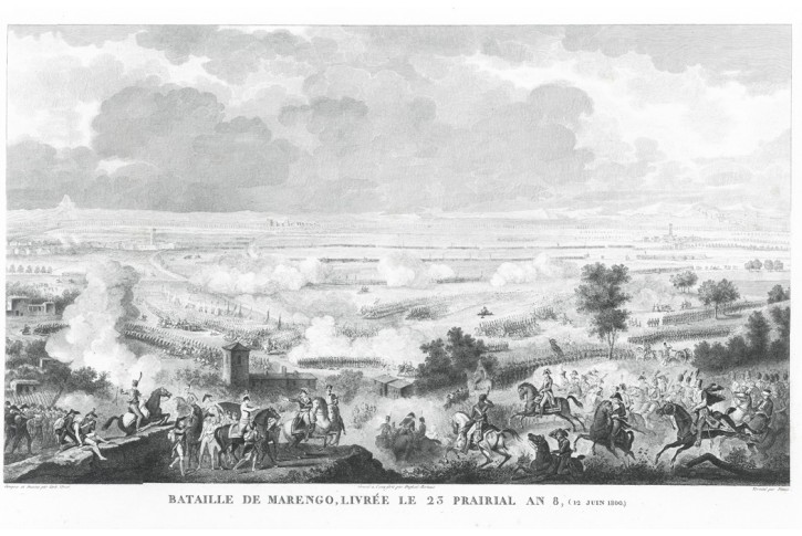 Marengo bitva Napoleon, dle Verneta, lept, 1830