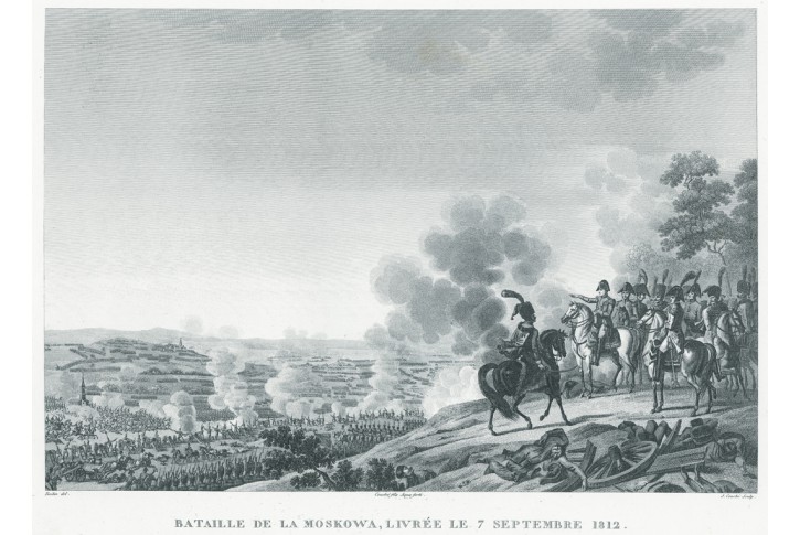 Moskva bitva Napoleon, dle Verneta, lept, 1830