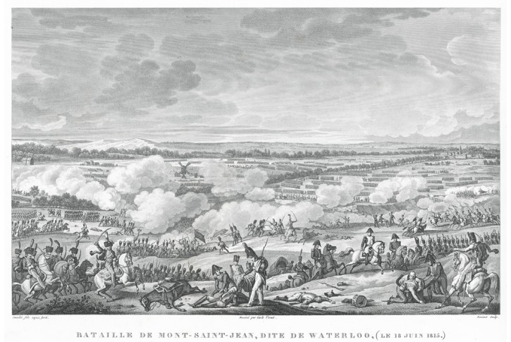 Waterloo bitva  Napoleon, dle Verneta, lept, 1830