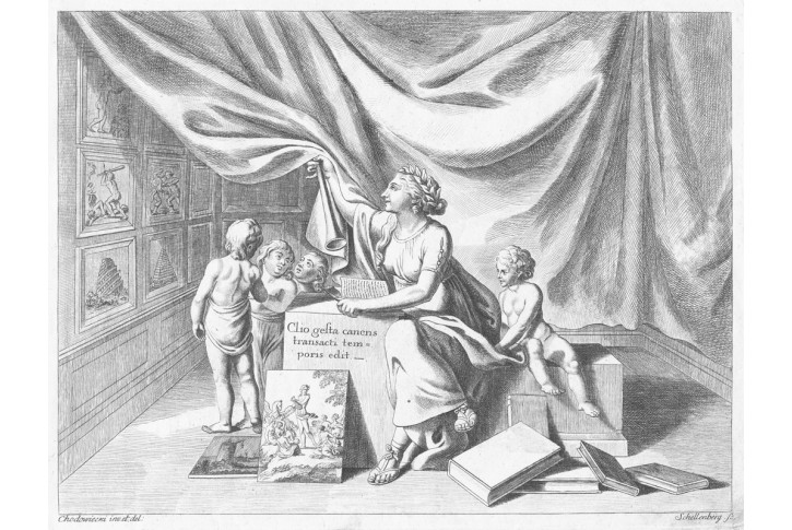 Clio hledí na minulost, Schellenberg, mědir., 1784