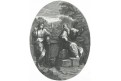 Kristus Samařská žena, mědiryt, 18 stol