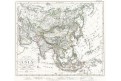 Asie, Stieler,  oceloryt, 1845