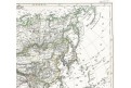 Asie, Stieler,  oceloryt, 1845