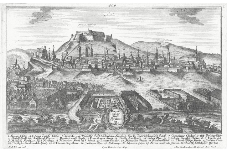 Brno, Werner, mědiryt, 1750
