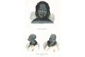 Australie domorodci, Wahlen, kolor. dřevoryt, 1844