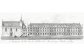 Praha Klášter milosrdných bratří, mědiryt, (1820)