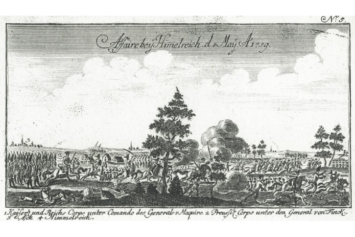 Aš bitva 1759,Ben Jochai, mědiryt 1760