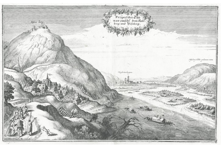  Thonau Kaleberg  , Merian,  mědiryt,  1649
