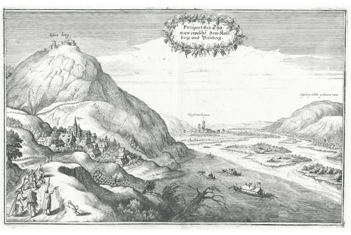  Thonau Kaleberg  , Merian,  mědiryt,  1649