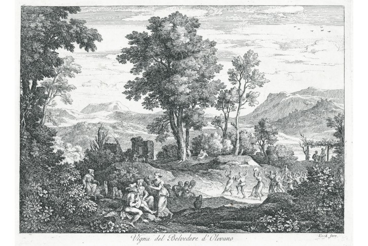 Koch J. A., Belvedere D Olevano, lept, 1830
